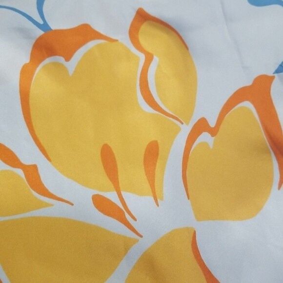 💕REFORMATION💕 Joanne Silk Dress ~ Hyperion Blue Print 10 NWOT - Picture 10 of 15